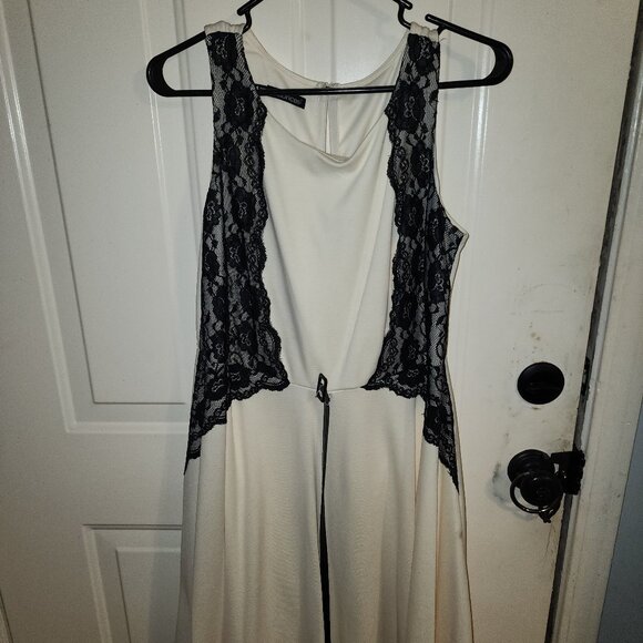 Maurices Dresses & Skirts - Maurcies Ivory and Black Lace dress, 14